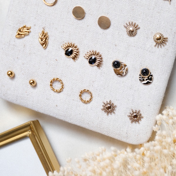 Boucles d'oreilles puces argent ou doré
