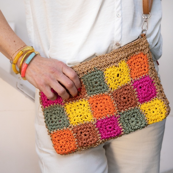 Sac rectangulaire en paille
