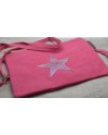 Sac bandoulière ou pochette étoile rose 