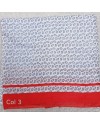 Foulard coton imprimé coloris orange et rouge