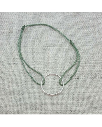 bracelet rond argent ou plaqué Or