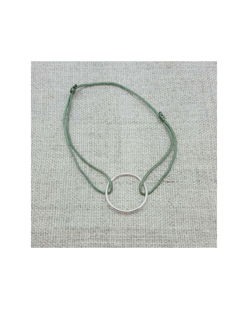 bracelet rond argent ou plaqué Or