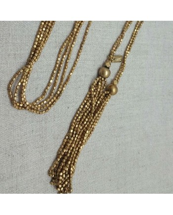 Sautoirs double perles naturelles