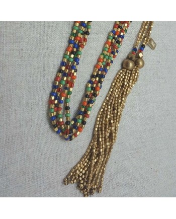 Sautoirs double perles naturelles