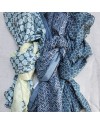Foulards colorés coton 