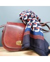 foulard imprimé géométrique