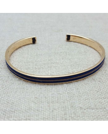 Jonc fil coloré au choix au choix plaqué Or 