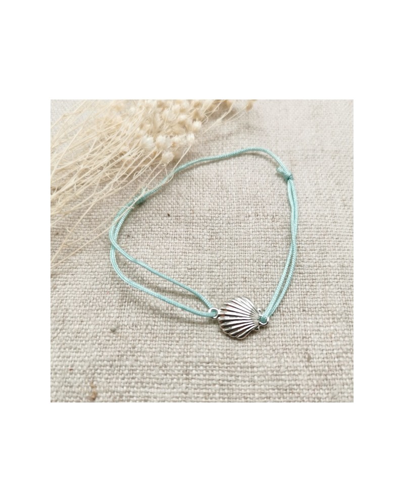 Bracelet cible ange plaqué Or sur lien fin satiné