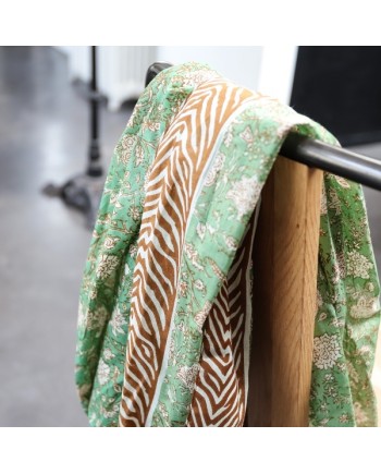 foulard imprimé fleuri