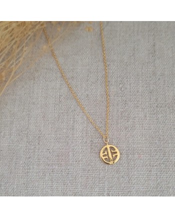 Collier fine chaîne Argent et perles tubes coloris turquoise