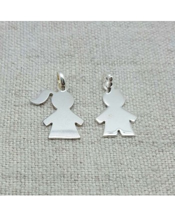 Bracelet personnage argent ou plaqué Or à graver