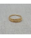 Bague plaqué Or fine plume