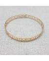 Bracelet jonc motif géométrique Plaqué Or