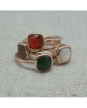 Bagues pierre fine naturelle plaqué Or