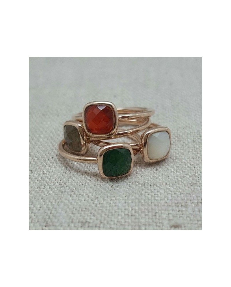 Bagues pierre fine naturelle plaqué Or