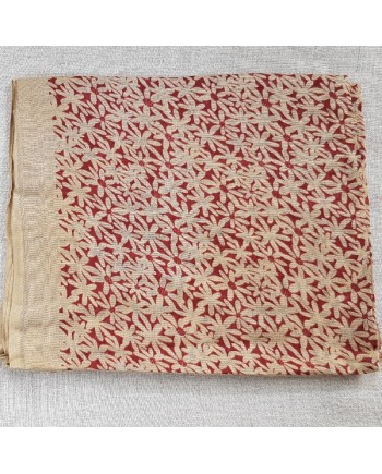 Foulard imprimé bleu ou gris