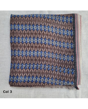 Foulard imprimé laine