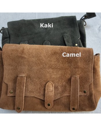 Sac simili cuir pailleté 2 souflets