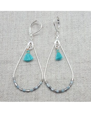 Créoles ovales Argenté ou doré