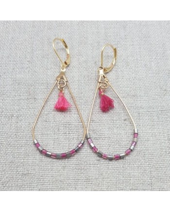 Créoles ovales Argenté ou doré