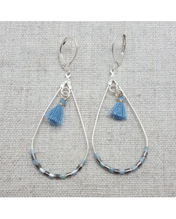 Créoles ovales Argenté ou doré