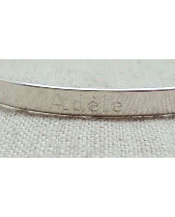 Bracelet jonc Argent ou Plaqué Or