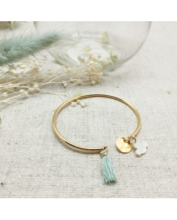 Jonc religieux Argent ou plaqué Or  Pompon