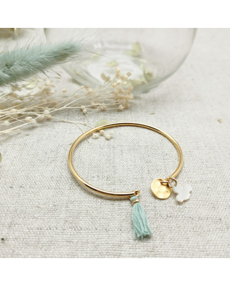 Jonc religieux Argent ou plaqué Or  Pompon