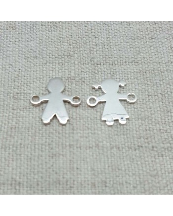 Bracelet personnage "Les ribambelles" argent ou plaqué Or