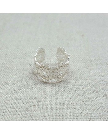 Bague dentelle Argent ou Plaqué Or