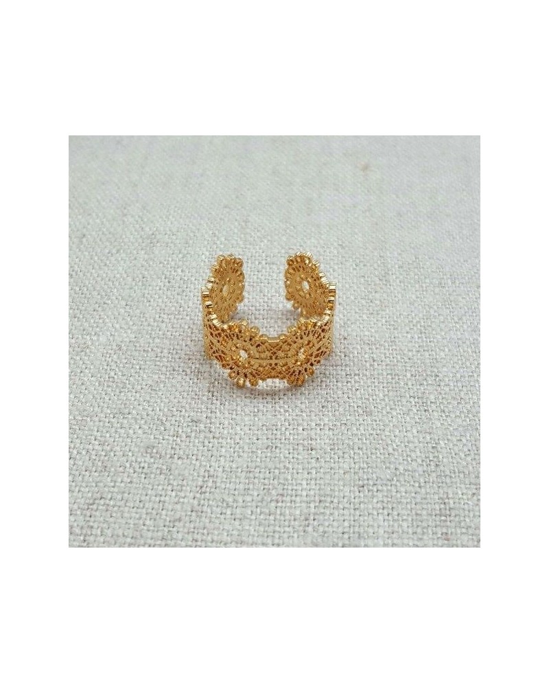 Bague dentelle Argent ou Plaqué Or
