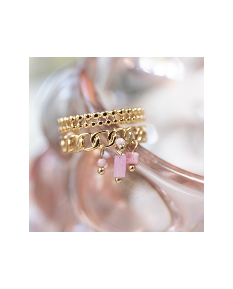 Bague feuille Ginkgo Plaqué Or ou Argent