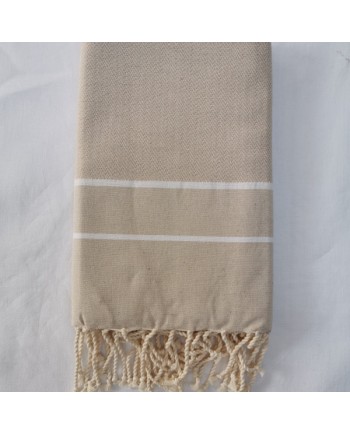 Foutas chevron liseré blanc