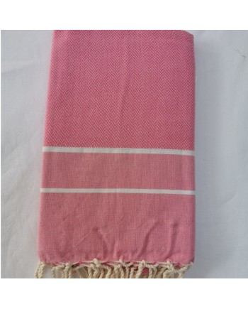 Foutas chevron liseré blanc