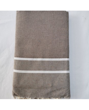 Foutas chevron liseré blanc