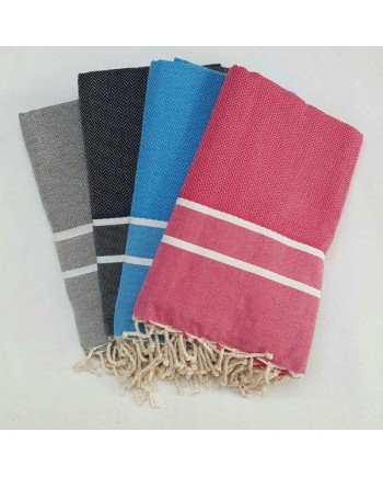 Foutas chevron liseré blanc