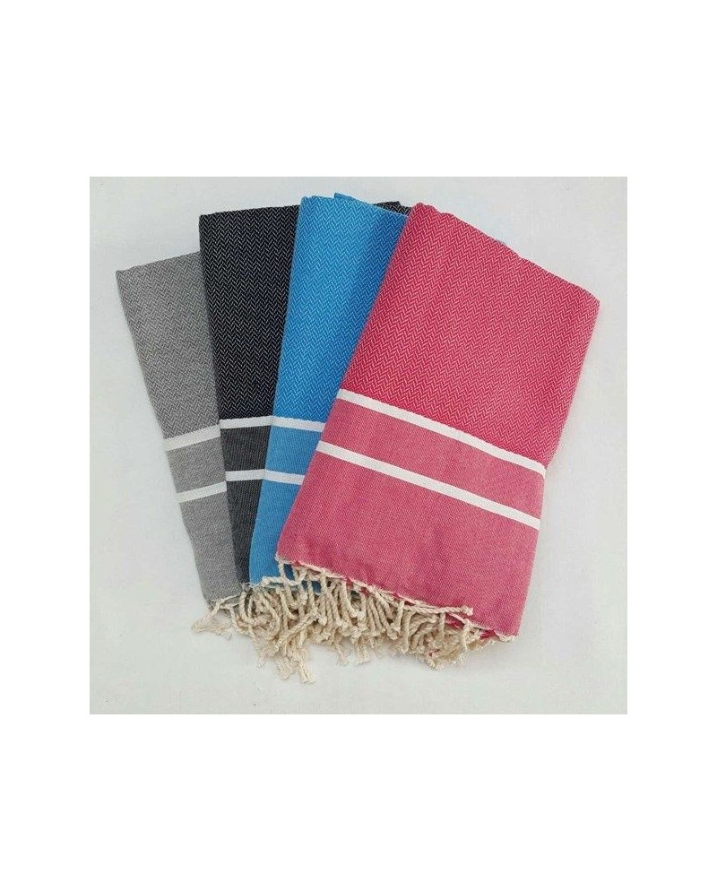 Foutas chevron liseré blanc