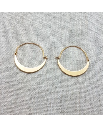 Boucles d'oreilles créole avec motifs géométriques