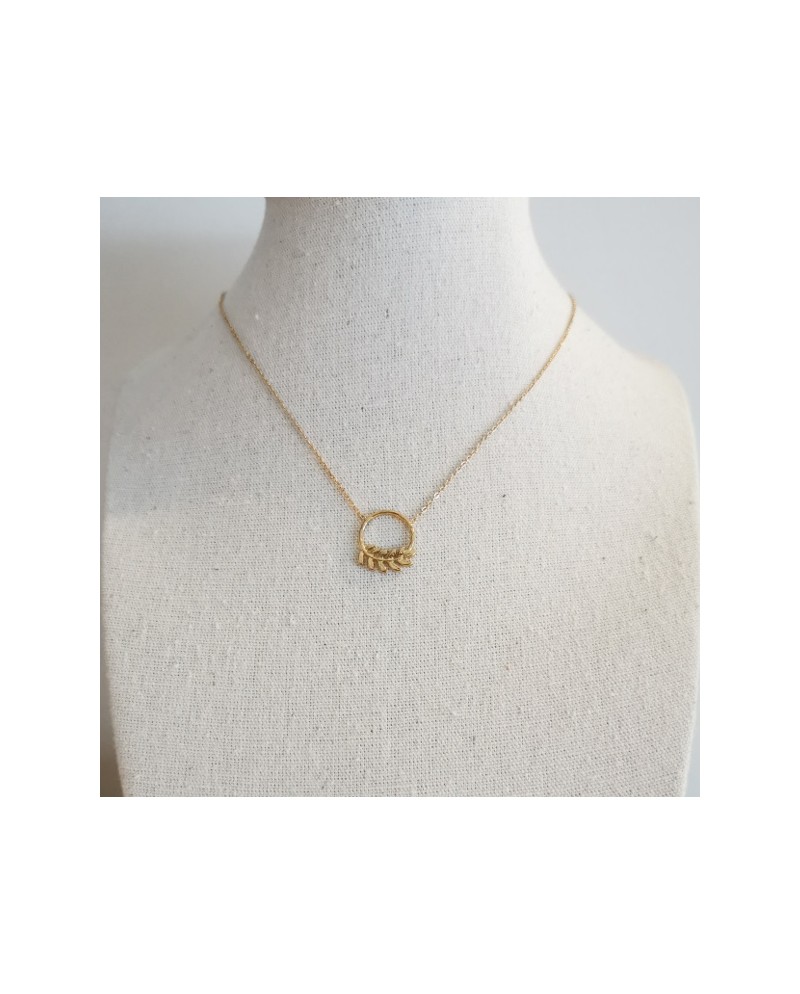 Collier motif demi lune