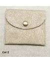 porte monnaie daim pailleté
