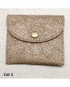 porte monnaie daim pailleté