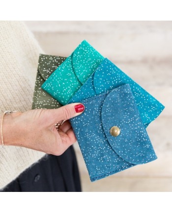 porte monnaie daim pailleté