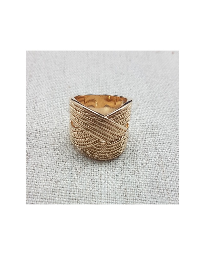 Bague tressée Argent ou Plaqué Or