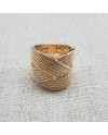 Bague tressée Argent ou Plaqué Or