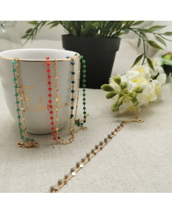 Bracelet double chaîne Plaqué Or