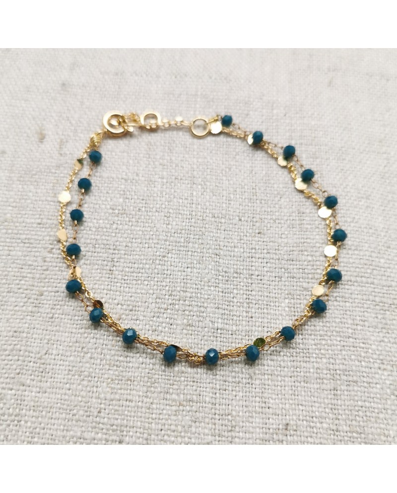 Bracelet double chaîne Plaqué Or