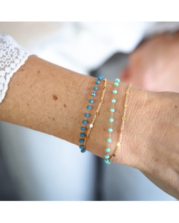 Bracelet double chaîne Plaqué Or