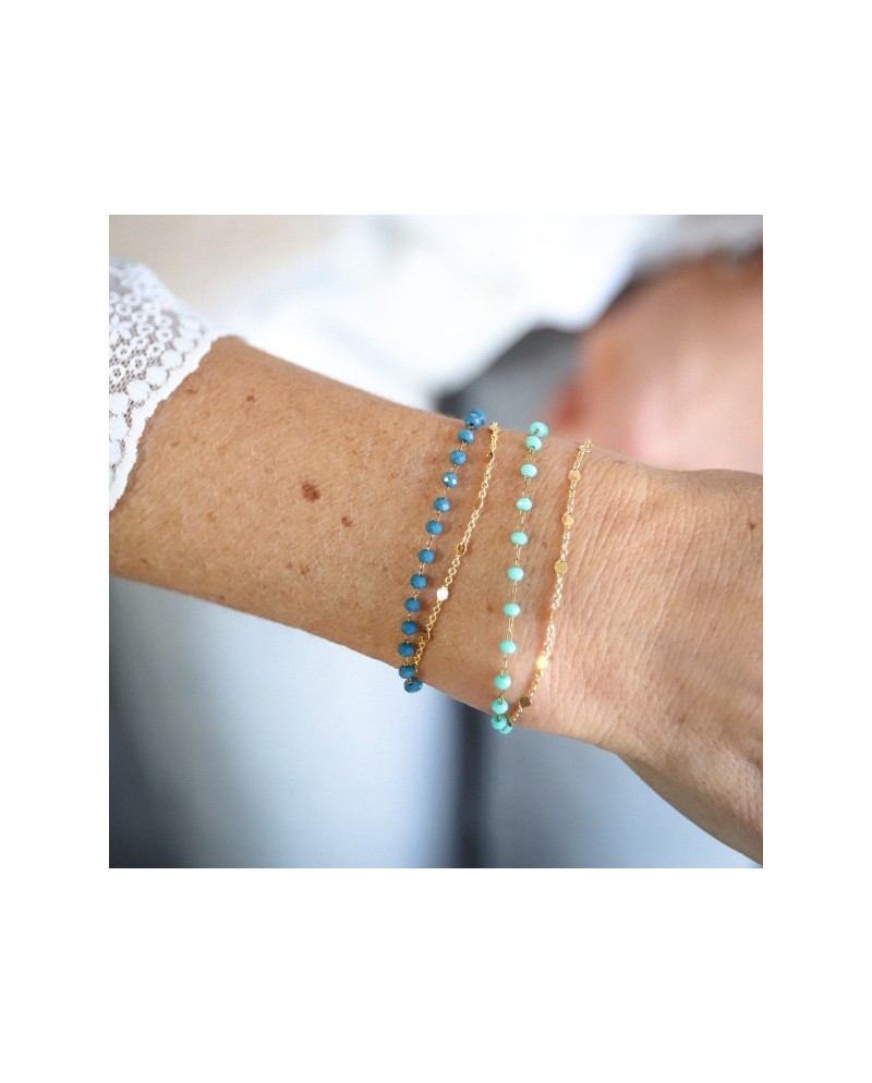 Bracelet double chaîne Plaqué Or