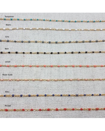 Collier sautoir multi rangs plaqué Or