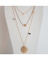 Collier sautoir multi rangs plaqué Or